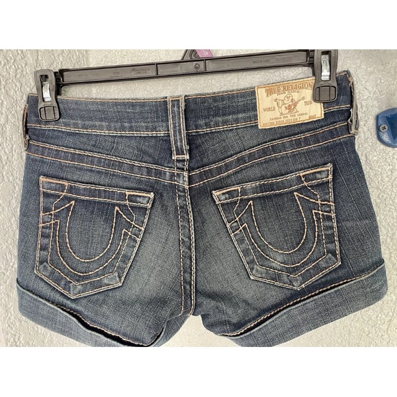 True Religion Sammy Short Light Wash Size 26 - Picture 12 of 12
